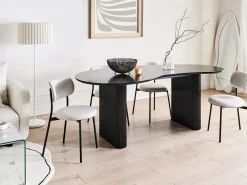 Spisebord PEERY Sort 198 cm 93 cm