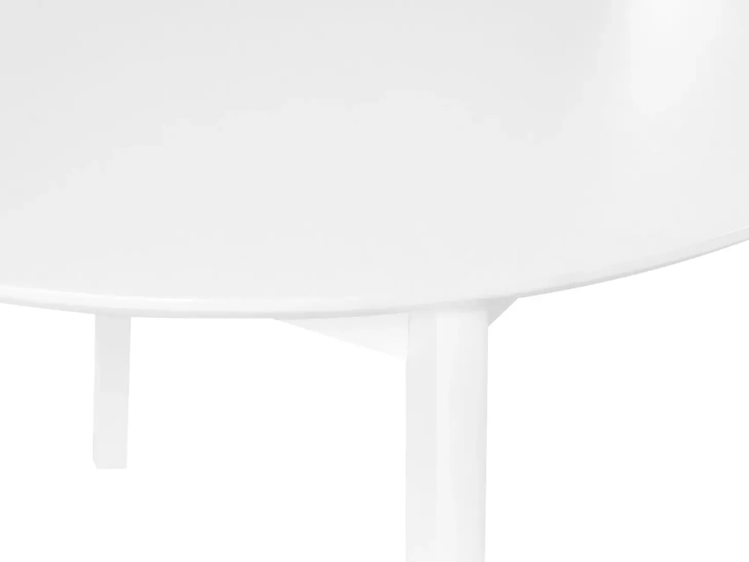 Spisebord ROXBY Hvid 100 cm 100 cm Fyretræ