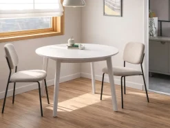 Spisebord ROXBY Hvid 100 cm 100 cm Fyretræ