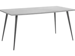 Spisebord SANTIAGO Grå betoneffekt 160 cm 80 cm