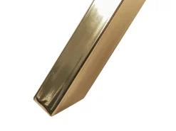 Spisebord SAVONI Guld 90 cm 90 cm Hærdet glas