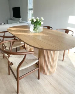 Spisebord SHERIDAN Naturlig ask 180 cm 100 cm