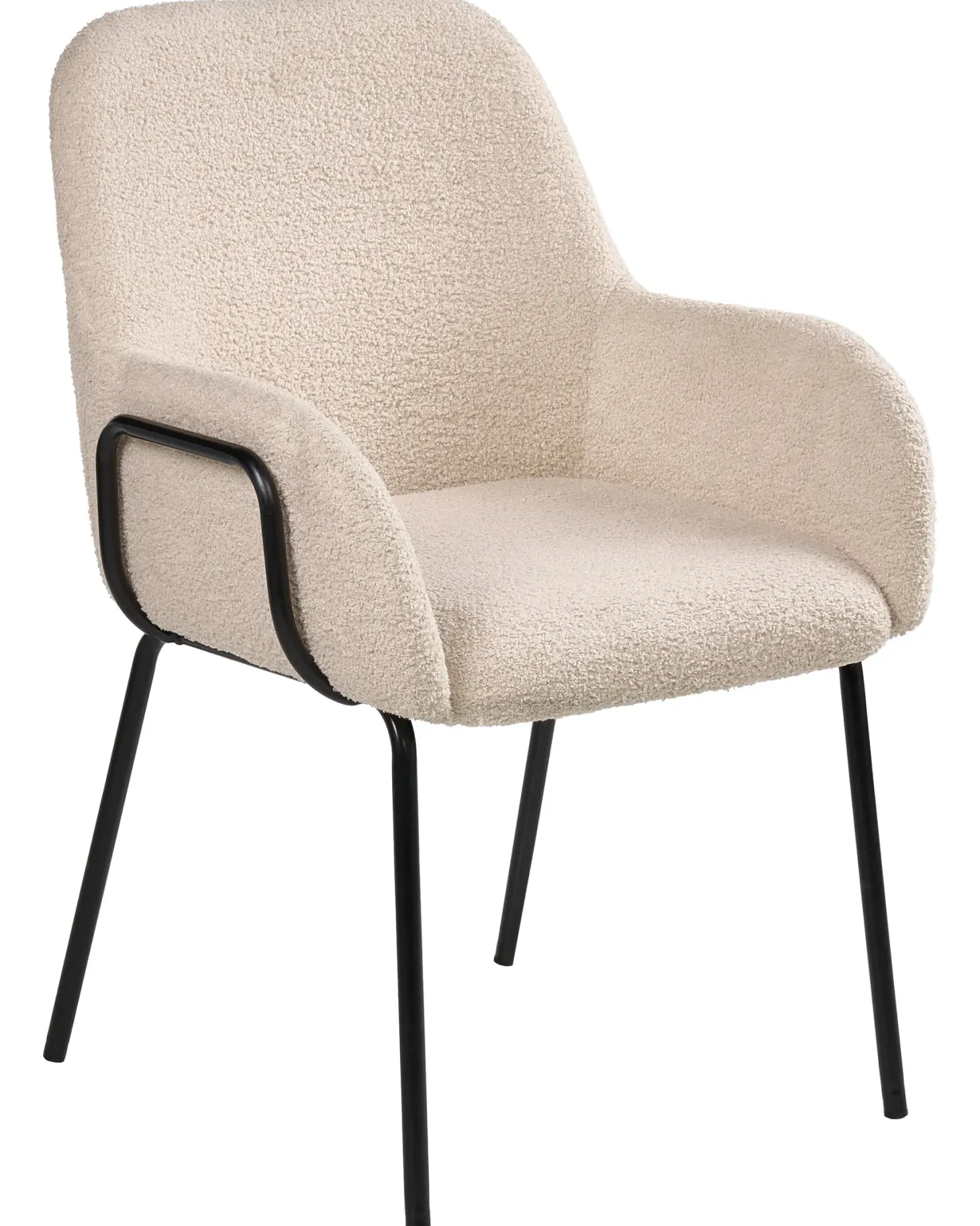 Spisebordsstol ALGONA Boucle Lys Beige