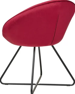 Spisebordsstol FLOBY II Velour Rød