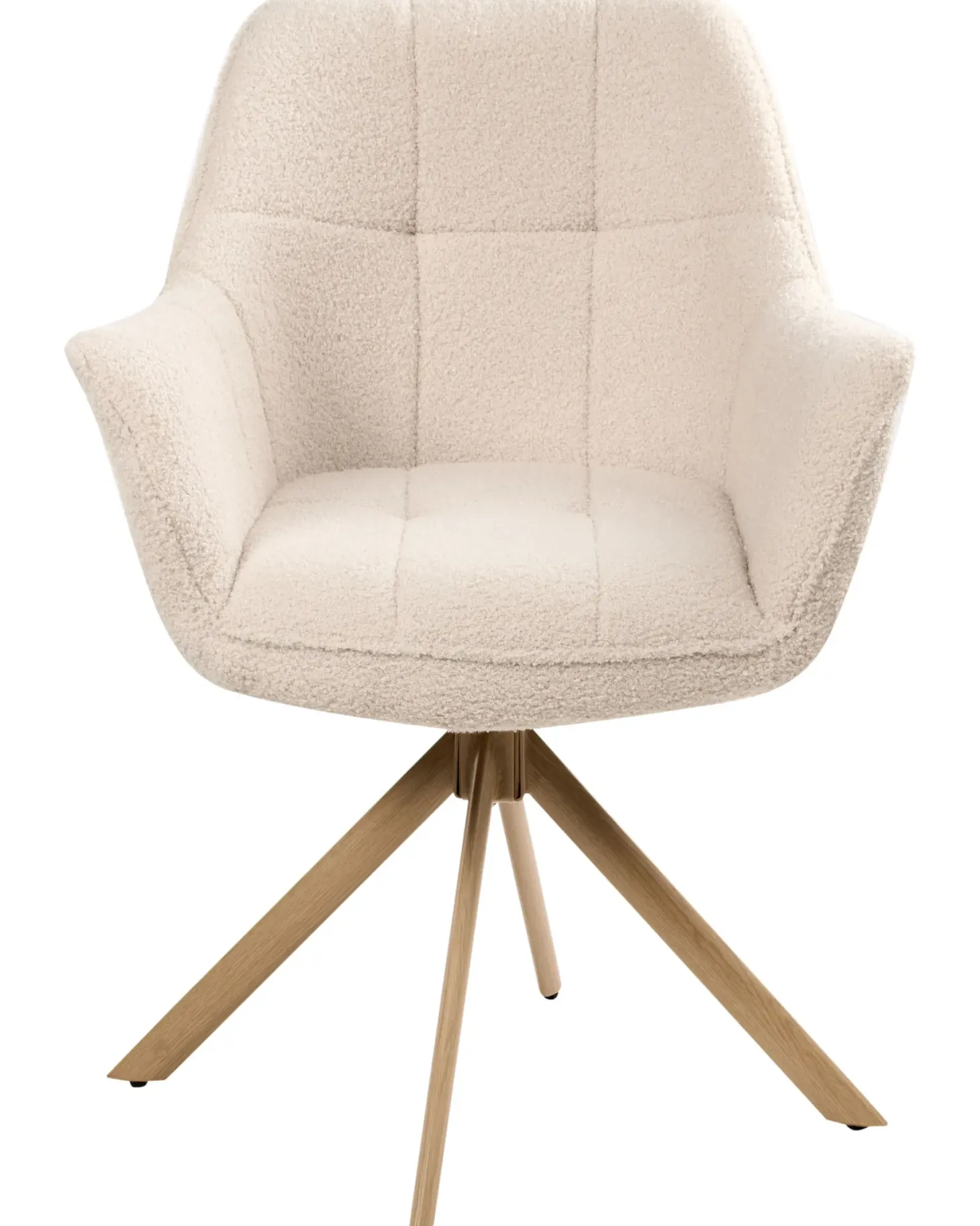Spisebordsstol HAYDEN Boucle Lys Beige