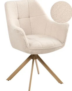 Spisebordsstol HAYDEN Boucle Lys Beige