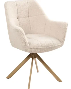 Spisebordsstol HAYDEN Boucle Lys Beige