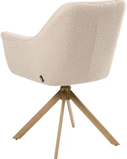 Spisebordsstol HAYDEN Boucle Lys Beige