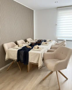 Spisebordsstol HAYDEN Boucle Lys Beige