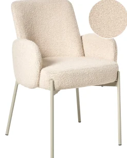 Spisebordsstol MAGEE Boucle Lys Beige