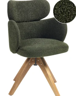 Spisebordsstol MARCY Boucle Mørkegrøn