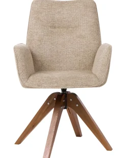 Spisebordsstol MOKENA Kunstlinned Beige