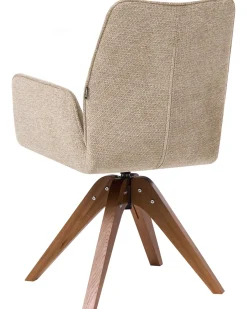 Spisebordsstol MOKENA Kunstlinned Beige
