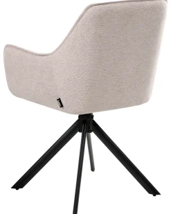 Spisebordsstol MORNAS Kunstlinned Lys Beige
