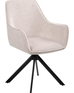 Spisebordsstol MORNAS Kunstlinned Lys Beige