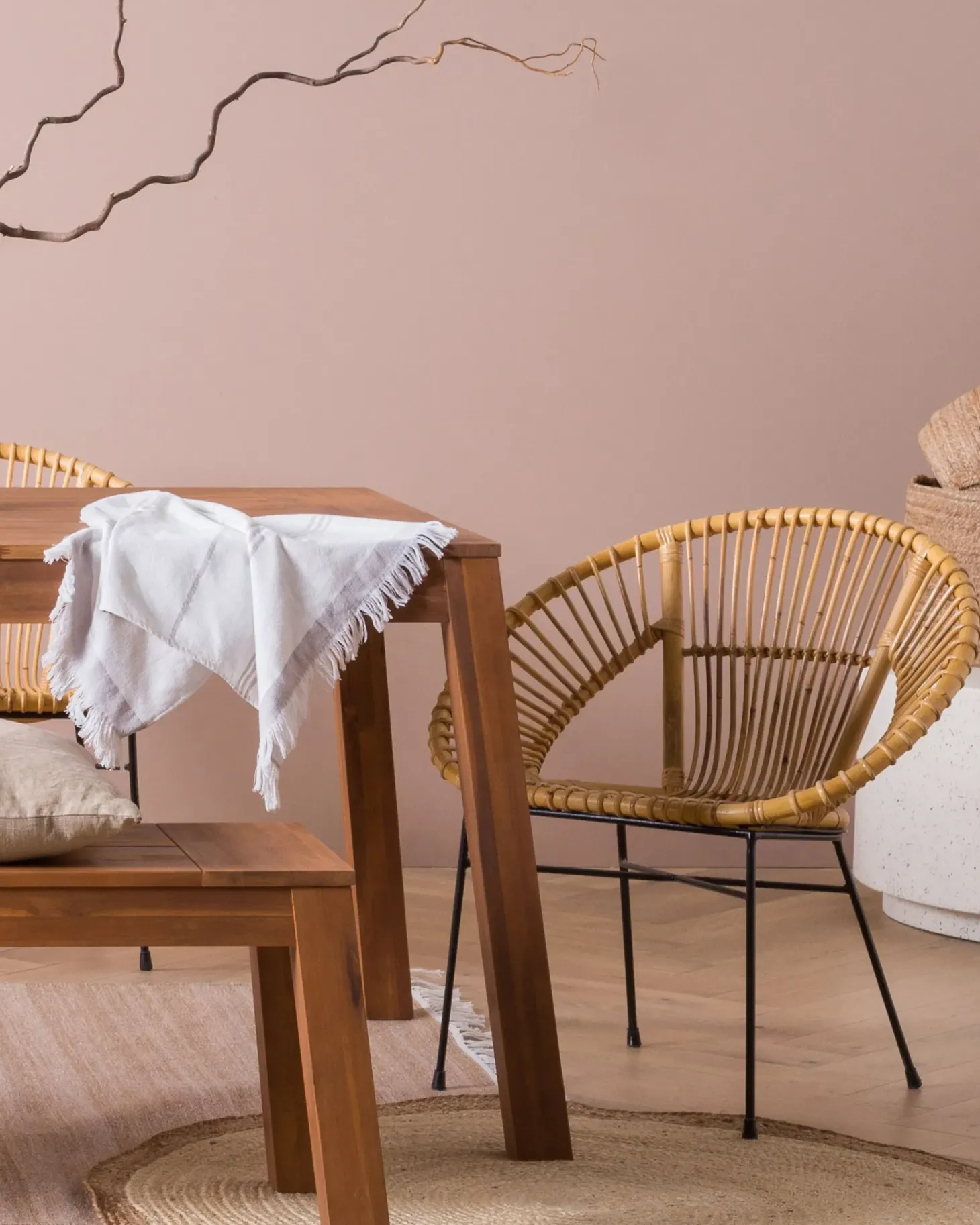 Spisebordsstol SARITA Rattan Naturlig