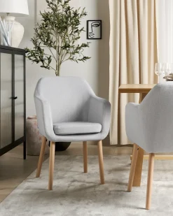 Spisebordsstol YORKVILLE II Velour Grå