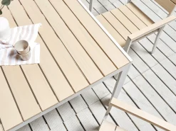 Spisebord til 6 COMO 150 cm 90 cm Beige