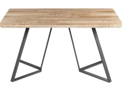 Spisebord UPTON Lysebrun 140 cm 80 cm