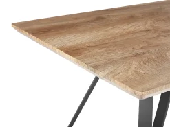 Spisebord UPTON Lysebrun 140 cm 80 cm