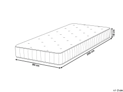 Springmadras DUO H3/4 Fast H2/3 Medium 80 x 200 cm