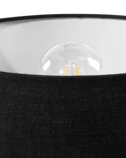Sæt af 2 bordlamper TOBOL Asketræ Sort