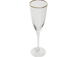 Sæt af 4 champagnefløjter TOPAZ 250 ml Transparent