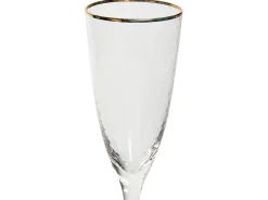 Sæt af 4 champagnefløjter TOPAZ 250 ml Transparent