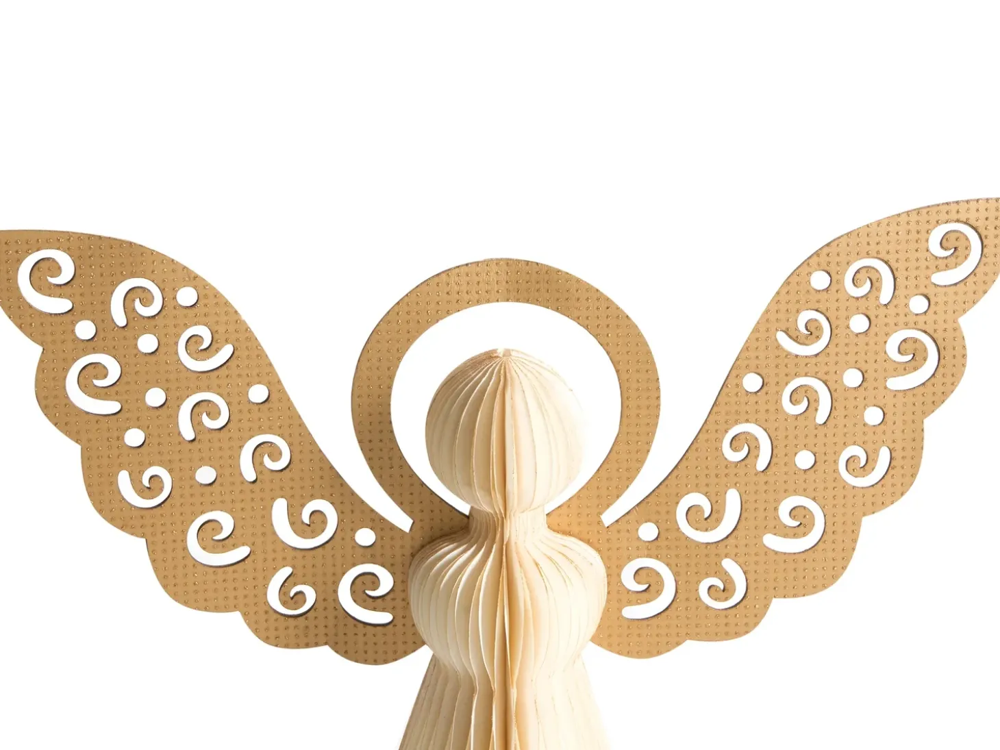 Sæt af 3 figurer EIRA Engel 24/28/33 cm Beige