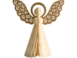 Sæt af 3 figurer EIRA Engel 24/28/33 cm Beige
