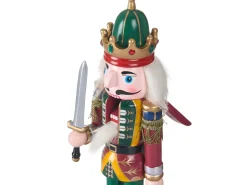 Sæt af 3 figurer LJUSNAN Nøddeknækker 30 cm Mørkegrøn