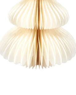 Sæt af 3 figurer NILGIRI Juletræ 15/20/25 cm Beige