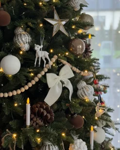 Sæt af 6 julekugler CREMEUX Glas Sølv