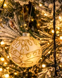Sæt af 70 julekugler FLICKER Glas Guld