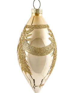 Sæt af 70 julekugler FLICKER Glas Guld