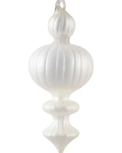 Sæt af 35 julekugler FROSTFALL Glas Grå