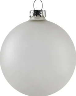 Sæt af 35 julekugler FROSTFALL Glas Grå