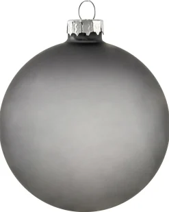 Sæt af 35 julekugler FROSTFALL Glas Grå