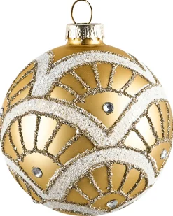 Sæt af 35 julekugler ICEDROP Glas Blå/Guld