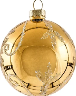 Sæt af 35 julekugler ICEDROP Glas Blå/Guld