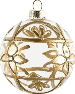 Sæt af 35 julekugler ICEDROP Glas Blå/Guld