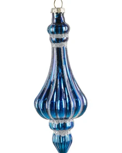 Sæt af 35 julekugler ICEDROP Glas Blå/Guld