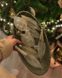 Sæt af 25 julekugler ICICLE Glas Transparent/ Guld