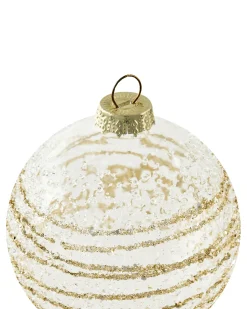 Sæt af 25 julekugler ICICLE Glas Transparent/ Guld