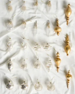 Sæt af 25 julekugler ICICLE Glas Transparent/ Guld