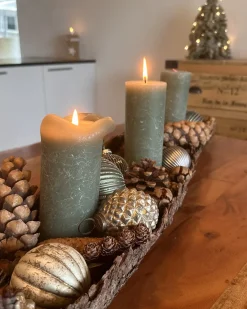Sæt af 6 julekugler LAITON Glas Cremehvid