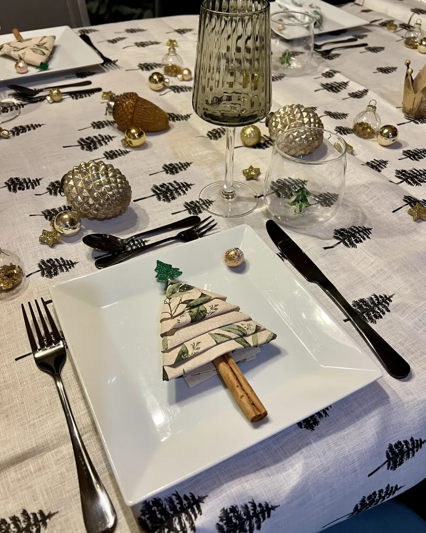 Sæt af 6 julekugler LAITON Glas Cremehvid