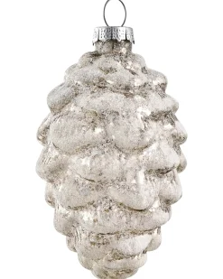 Sæt af 50 julekugler SNOWFLAKE Glas Rød/Hvid