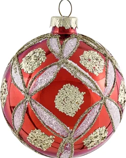 Sæt af 50 julekugler SPARKLE Glas Rød/Guld