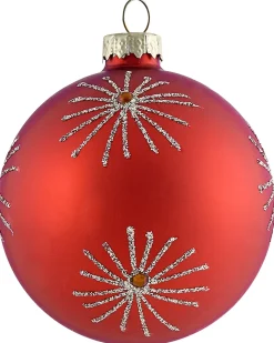 Sæt af 50 julekugler SPARKLE Glas Rød/Guld